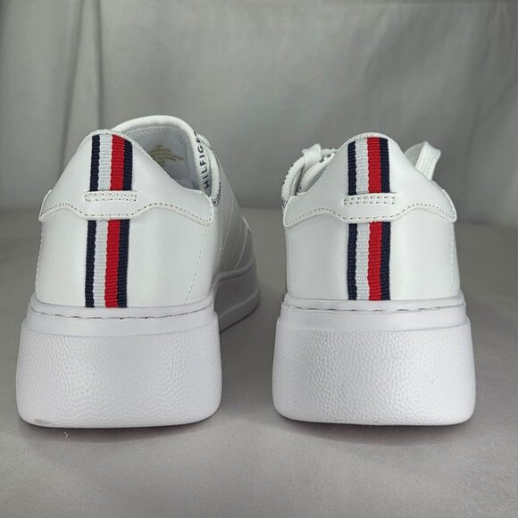 NWT Tommy Hilfiger Women's Grazie Lace up Fashion Sneakers, White, 8M - Picture 4 of 7